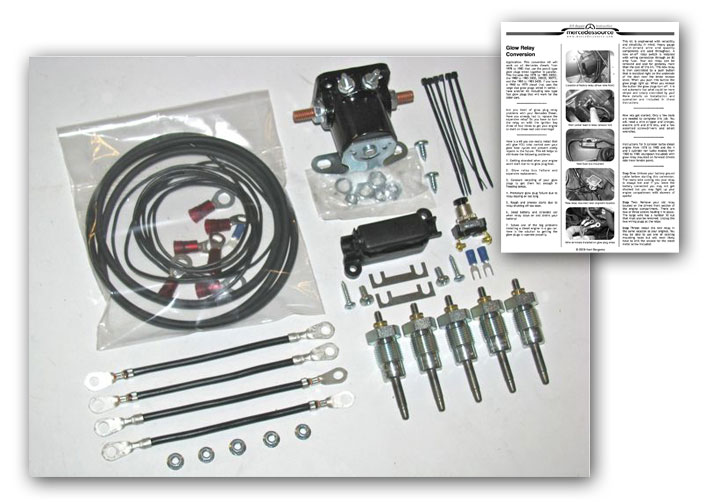 Early 300D 300CD 300TD NonTurbo Glow Relay Manual Override Kit w