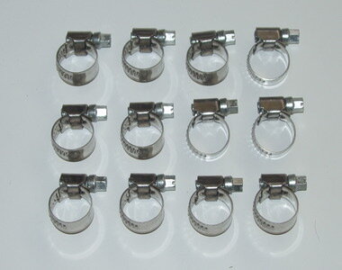 German hose clamps set 12