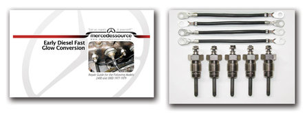 5 Cylinder Diesel Series to Pencil FAST Glow plug Conversion Kit