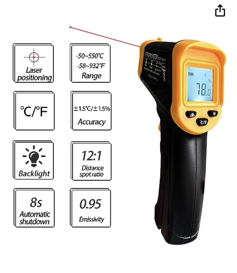 Infrared Thermometer (932F) #EST-45