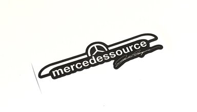 Small Mercedessource Red And White Window Body Sticker Or Tool Decal Accessories Product Mercedessource Com