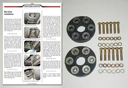 190E Driveline Flex Disk Kit with Instructions new