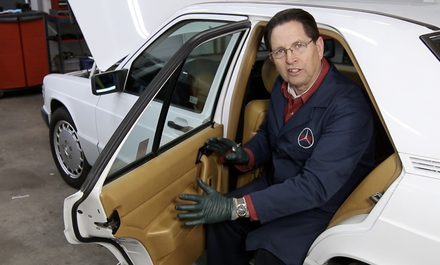 Mercedes 201 Chassis Rear Door Panel Removal - On Demand Video Instruction