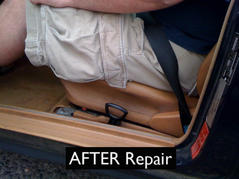 Broken Down or Sagging Front Seat Bottom Interior Problem