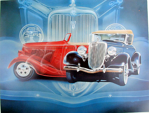 1934 Ford Roadster Collector Print! | Accessories Product