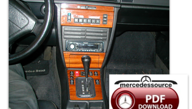 Motorhauben Steinschlagschutz passend für Mercedes W123 1977-1984