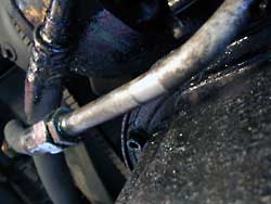Repairing Leaking Transmission Cooler Metal Pipes on Older Diesels