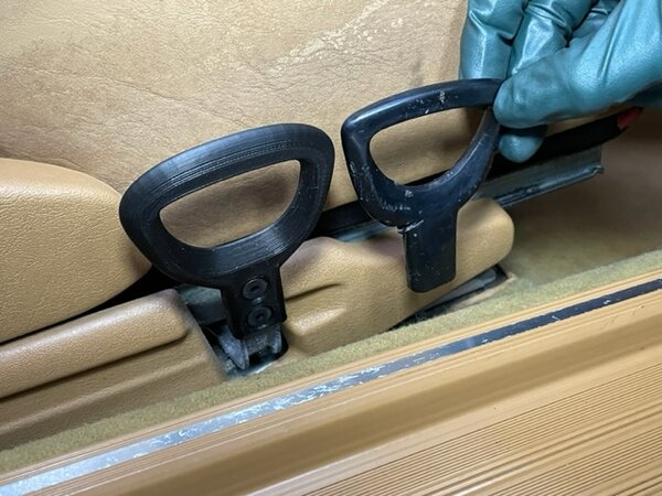 W116 and W123 Front Seat SIDE Pull Handle HD UPGRADE Product