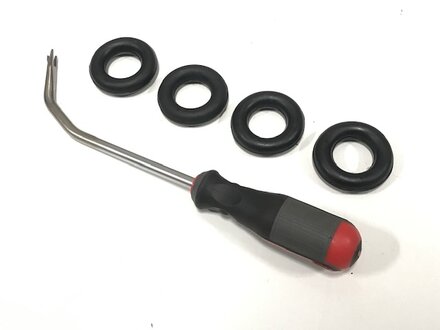 All Models Rubber Exhaust Hanger (Donut) Easy Install Tool w/ 4 Hangers, Product