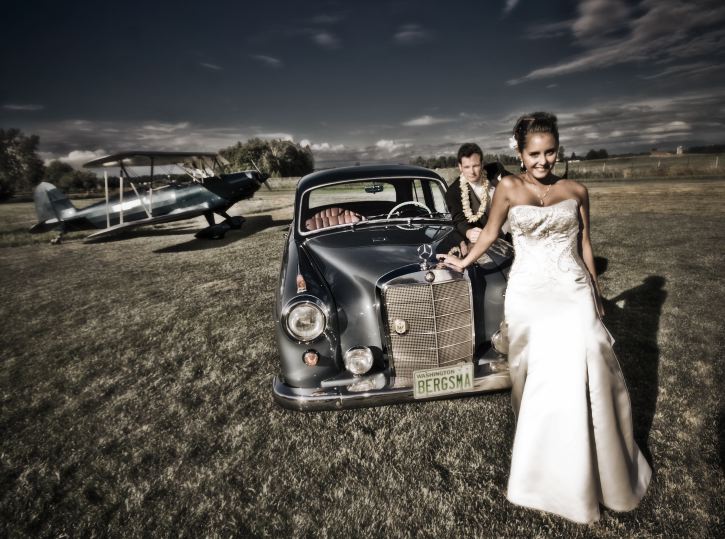 wedding getaway car