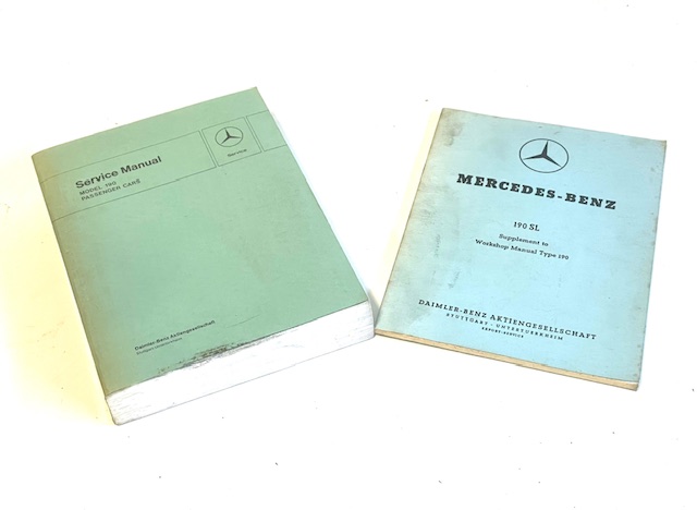 Mercedes 190SL Original Factory Manuals - 2 Book Set | Factory Manuals ...