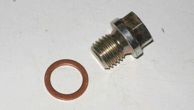 Diesel oil pan plug