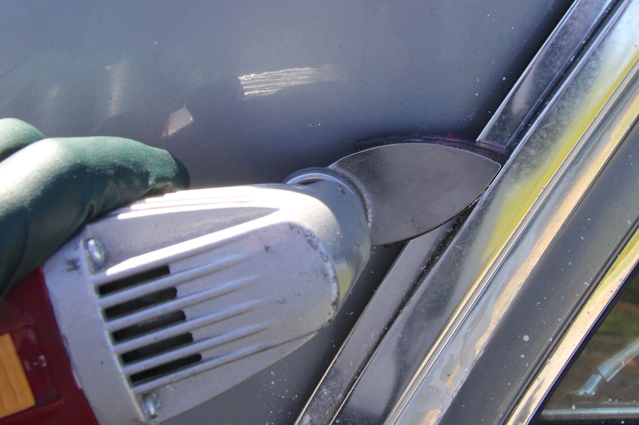 Mercedes aluminum trim restoration #7