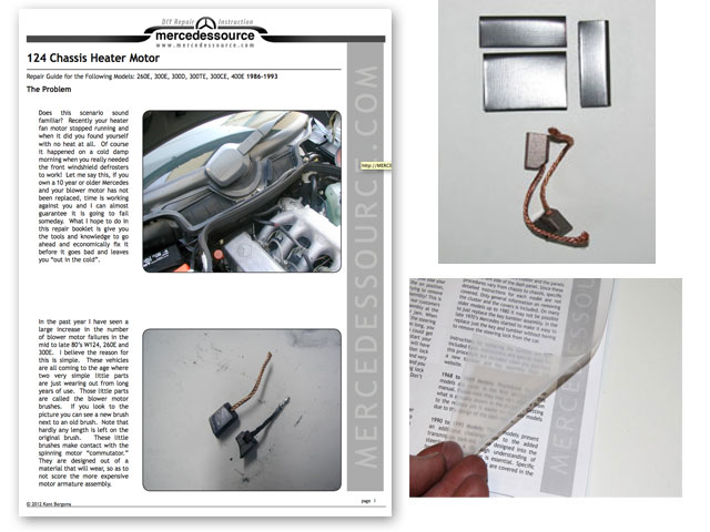 Mercedes blower motor rebuild kit