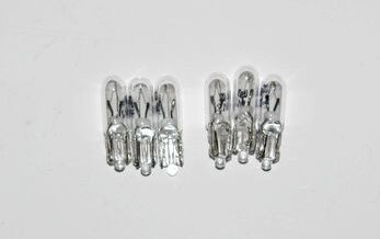 Small clear dash lights